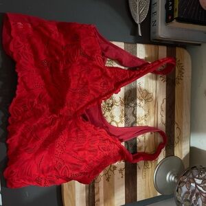 Red Lace Bralette
